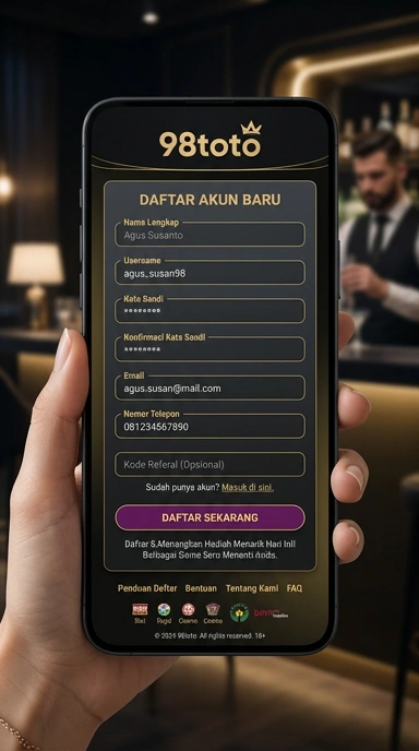 Panduan Registrasi Akun Baru 98toto