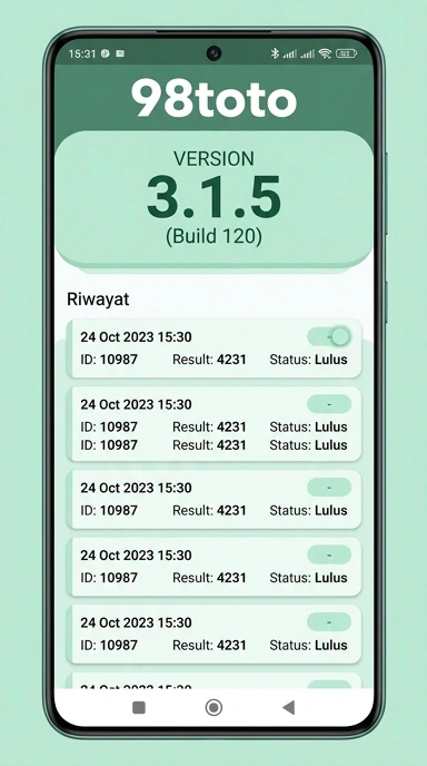 Riwayat Versi 98toto untuk Pengguna Android