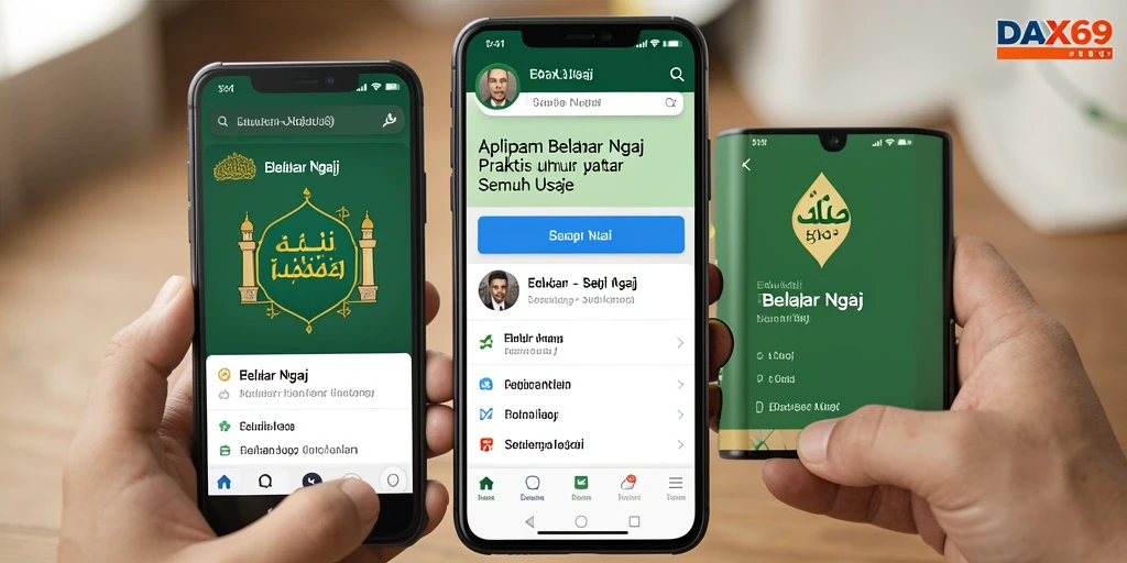 Antarmuka DAX69 yang intuitif dan ramah pengguna untuk belajar ngaji.