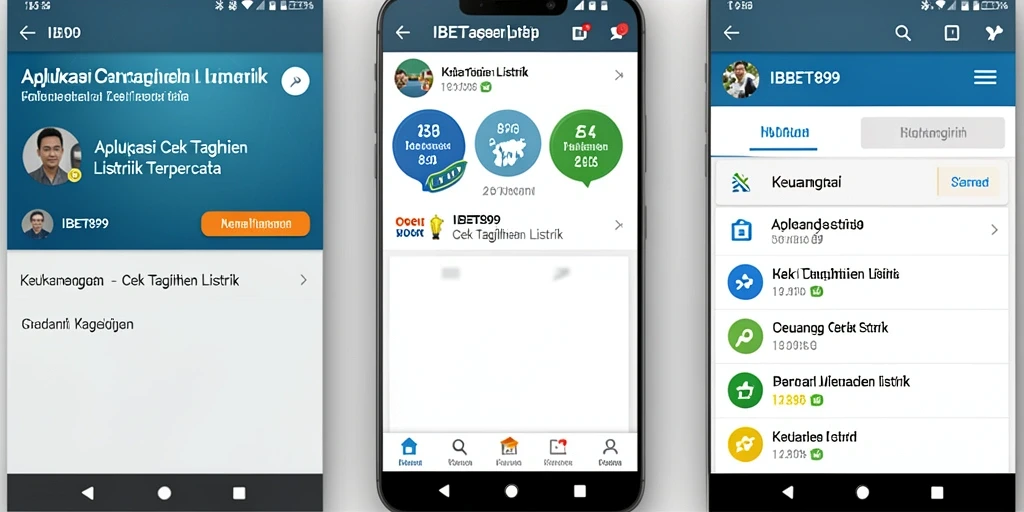 Tampilan antarmuka IBET899 untuk cek tagihan listrik yang jelas dan informatif.