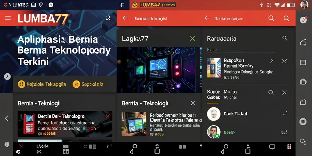 Antarmuka sederhana dan informatif LUMBA77 untuk berita teknologi.
