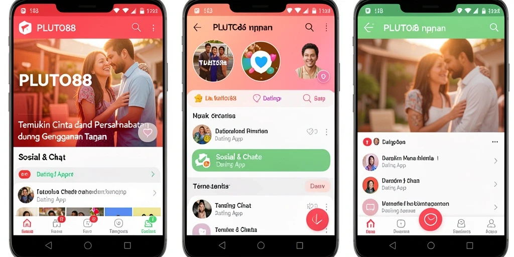 Tampilan modern dan intuitif dari antarmuka PLUTO88.