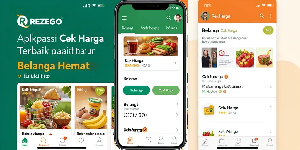 Antarmuka REZEGO menampilkan harga produk dengan jelas dan menarik.