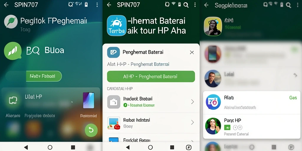Tampilan antarmuka SPIN707 yang sederhana dan efektif dalam menghemat baterai.