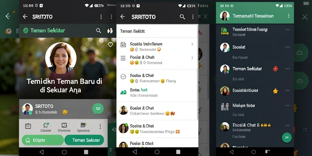 Antarmuka SRITOTO yang menarik dan mudah digunakan saat bersosialisasi.