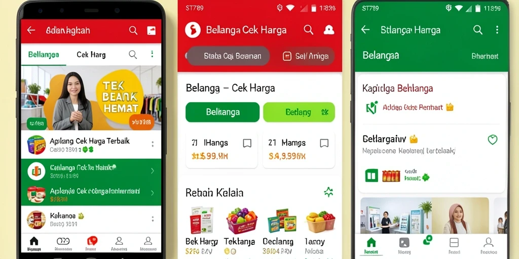 Screenshot antarmuka ST789 yang menampilkan fungsi Cek Harga terbaik.