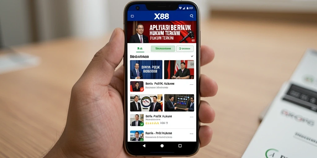 Tampilan antarmuka aplikasi X88 yang informatif dan menarik.